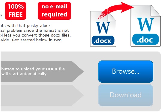 convertire file docx in doc gratis