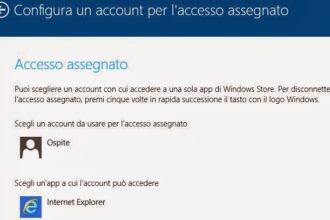 Configura Un Account Per Laccesso Assegnato Windows 8