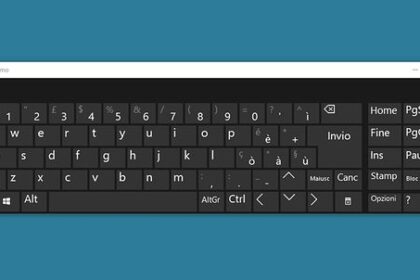 Come usare la tastiera su schermo se quella principale non funziona