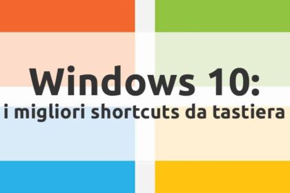 Scorciatoie da tastiera Windows 10